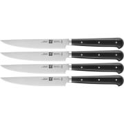 Zwilling Twin Steak Set 4 st Knivar med Slät Slipbar Egg