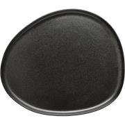 Aida Raw Organic middagstallrik, 29x25 cm, titanium black