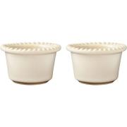 PotteryJo Daria 12 cm serveringsskål 2-pack, sand