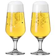 Ritzenhoff Brauchzeit pilsnerglas, 2-pack, NO:1&2