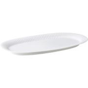 Kähler Hammershøi oval serveringsfat vit, 40 x 22,5 cm