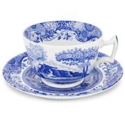 Spode Blue Italian Frukostkopp & Fat 28 cl