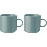 Stelton Mugg 2-pack, 0,2 liter, dusty green