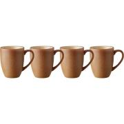 Bitz Mugg med handtag 30 cl 4-pack, wood/sand