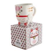 Tokyo Design Studio Kawaii Lucky Cat mugg 35 cl, rosa