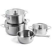 KitchenAid Grytset 4 delar, rostfritt stål