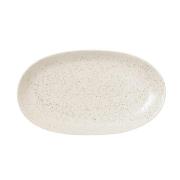 Broste Copenhagen Nordic Vanilla oval tallrik 30 x 17 cm