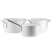 Eva Trio White Line grytset 3 delar