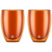 Bodum PAVINA dubbelväggat glas 35 cl 2-pack, orange