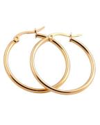 Everneed Mille - Gold Hoop Earrings Medium