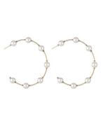 Everneed Kenya hoop pearl earrings