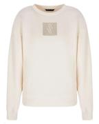 Armani Exchange Woman Logo Sweatshirt White Str. S