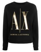 Armani Exchange Woman Sweatshirt Black Str. L