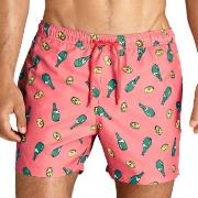 Björn Borg Badbyxor Sylvester Swim Shorts Rosa Mönstrad polyester Smal...