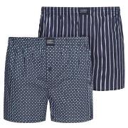 Jockey Kalsonger 2P Woven Boxer Shorts Marin bomull Small Herr