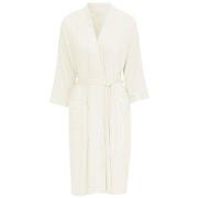 Damella Viscose Plain Lace Robe Elfenben viskos Small Dam