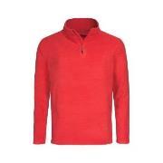 Stedman Active Fleece Half-Zip For Men Röd polyester Small Herr