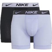 Nike Kalsonger 2P Dri-Fit ReLuxe Boxer Brief Lila/Svart Small Herr