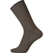 Egtved Strumpor Wool No Elastic Rib Socks Mörkbrun Strl 45/48