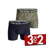 Björn Borg Kalsonger 2P Cotton Stretch Shorts 2112 Grön bomull Small H...