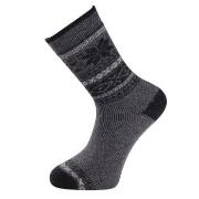 Trofe Knitted Patterned Wool Sock Strumpor Grå Strl 39/42 Dam