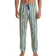 Calida Remix Sleep Weekend Pants Blå/Brun bomull Small Herr