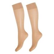 Decoy Strumpor 2P Soft Lux 15 DEN Knee-high Socks Sand polyamid One Si...