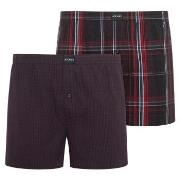 Jockey Kalsonger 2P Woven Boxer Shorts Röd bomull Small Herr