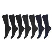 Decoy Strumpor 7P Organic Cotton Socks Svart/Blå Strl 37/41 Dam