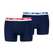 Puma Kalsonger 2P Men Multi Logo Boxer Marin bomull Small Herr