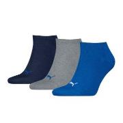 Puma Strumpor 3P Sneaker Socks Svart/Blå Strl 39/42