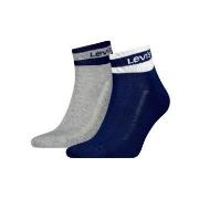 Levis Strumpor 2P Mid Cut Stripe Socks Marin/Grå Strl 39/42