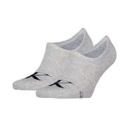 Calvin Klein Strumpor 2P Monogram High Cut Footie Socks Grå Strl 39/42...