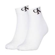 Calvin Klein Strumpor 2P Women Monogram Quarter Socks Vit Strl 39/42 D...