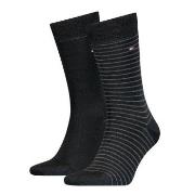 Tommy Hilfiger Strumpor 2P Men Sock Stripe Svart Strl 39/42 Herr