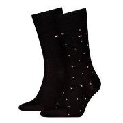 Tommy Hilfiger Strumpor 2P Men Dot Socks Svart Strl 39/42 Herr