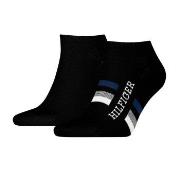 Tommy Hilfiger Strumpor 2P Men Tab Sneaker Socks Svart Strl 39/42 Herr