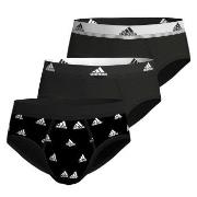 adidas Kalsonger 3P Active Flex Cotton Brief CL1 Svart/Vit bomull Smal...