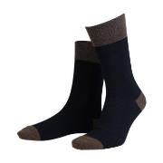 Amanda Christensen Strumpor 3P True Contrast Ankle Sock Svart/brun Str...