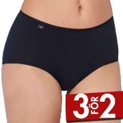 Sloggi Trosor 3P 24 7 Cotton Midi Briefs Svart bomull 38 Dam