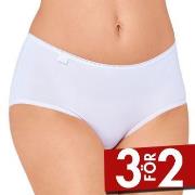 Sloggi Trosor 3P 24 7 Microfibre Midi Briefs Vit polyamid 38 Dam