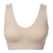 Trofe Heidi Wireless Bra Lounge BH Beige nylon Small Dam