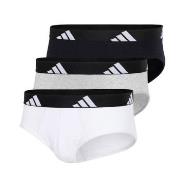 adidas Kalsonger 3P Active Flex Cotton Brief 314 Vit/Grå bomull Small ...