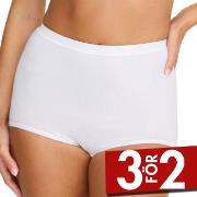 Damella Trosor Classic Cotton Maxi Brief Vit bomull Small Dam
