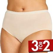 Damella Trosor Classic Cotton Midi Brief Puder bomull Small Dam