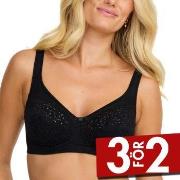 Damella BH Classic Soft Lace Bra Svart A 75 Dam