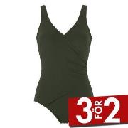 Damella Julia Chlorine Resistant Swimsuit Mörkgrön polyamid 38 Dam