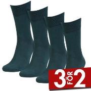 Amanda Christensen Strumpor 4P Bamboo Crew Socks Grön Strl 39/42