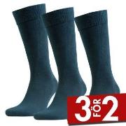 Amanda Christensen Strumpor 3P True Combed Cotton Sock Grön Strl 39/42