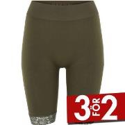 Decoy Long Shorts With Lace Grön M/L Dam